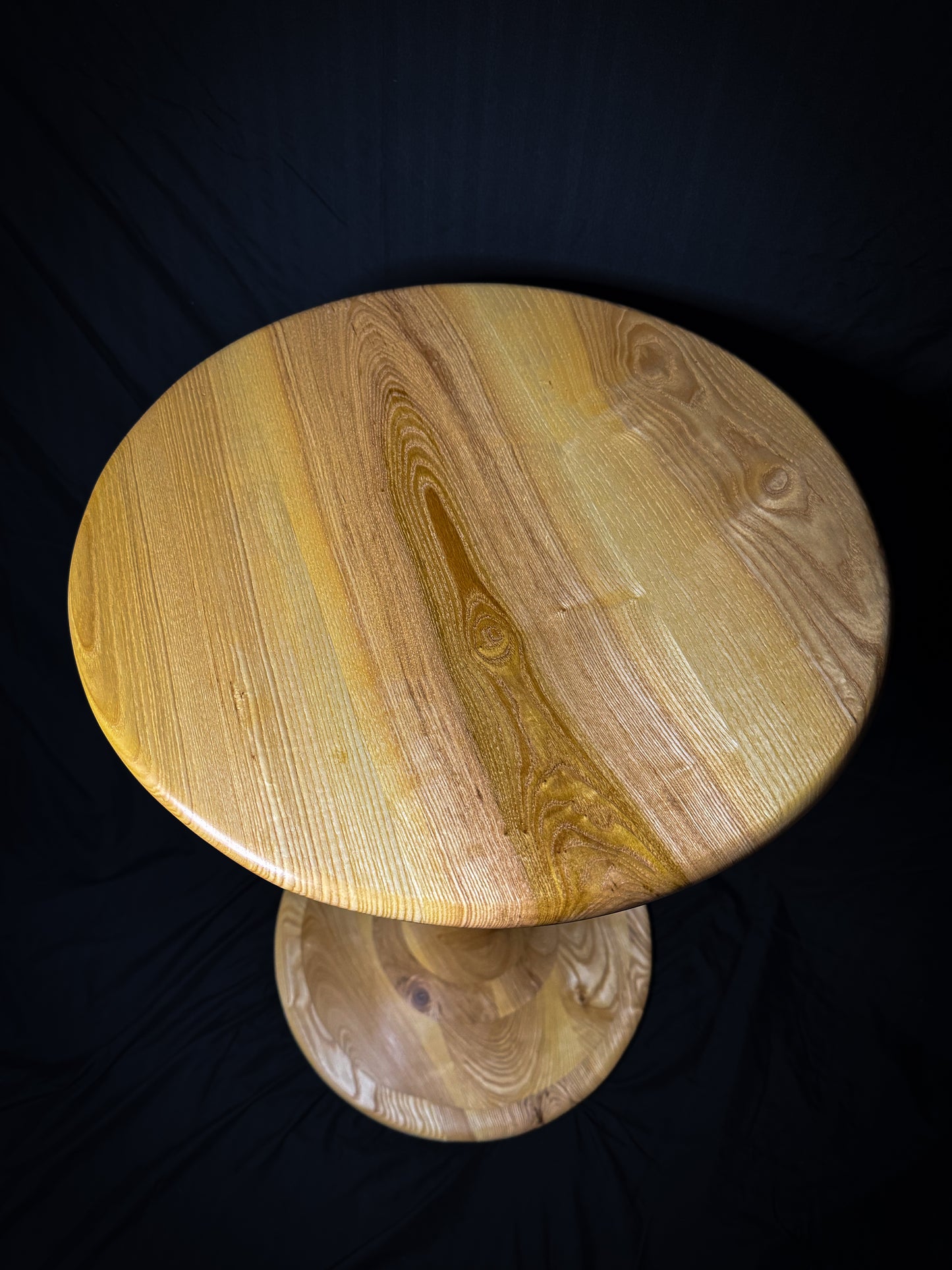 Hand Sculpted End Table - Ash