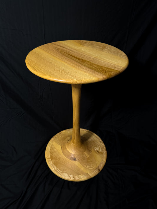 Hand Sculpted End Table - Ash