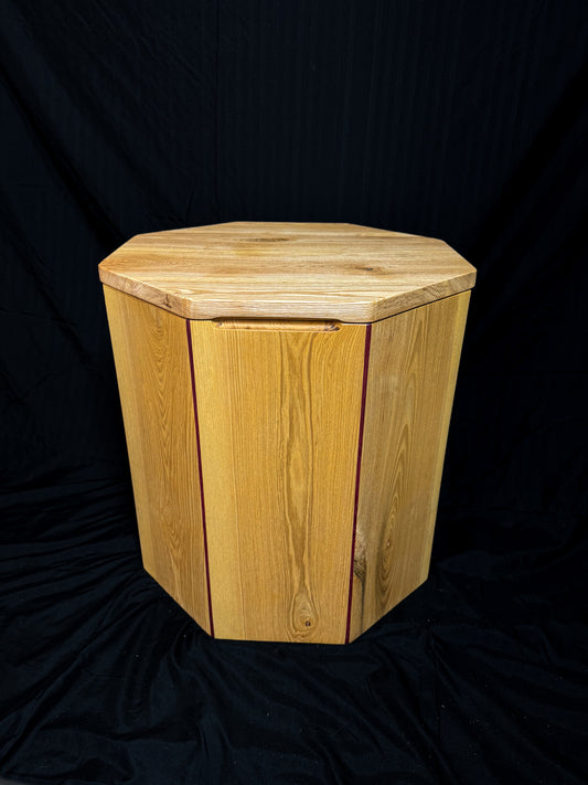 Luxury Hardwood Ottoman - Ash